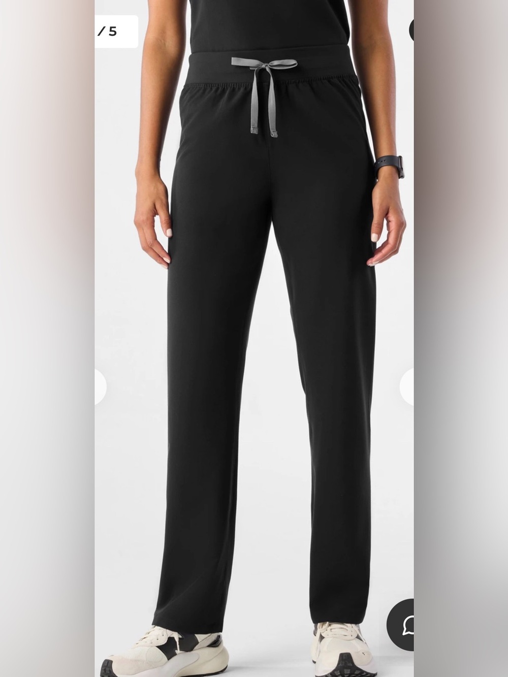Figs women Black livingston high rise Pants S